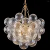 Kroonluchters lichte bubbelglas kroonluchter hanglampen armatuur voor woonkamer eetkamer slaapkamer goud afwerking