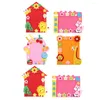 Frames 4 Pcs Cartoon DIY Po Frame Child Collage Picture Non- Woven Non-woven Fabric Craft Kits