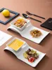 Пластины Creative Ceramic Sleigh Platter Dessert Bowl Hovel Kitchen Dailware Частное блюдо диск суши закусочные наборы