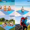 2x2.1m étanche à couverture de plage de poche pliante matelle de camping pliant tapis de pique-nique léger portable