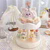 Bakeware Tools Cupcake Rotating Plastic Cake Turntable Revolving Decorating And Baking Stand Dessert Rotation Display For Pastries Decor