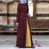 Zanzea Women Spring Muslim Dress Abito a pieghe di caftano Abaya Morocco Maxi Abito MAXI Casualmente Casualmente Coperone MASSI LUNGO MAXI S 240415