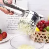 Werkzeuge tragbarer Entsafter Wasser Squeezer Edelstahl Manual Safthalte Haushalt kreativer Squeezierkartoffel Masher Knoblauchpresse