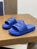Designer tasman slipper Women Sandy beach PVC Foam slippers Printing Tartan slides Flat Sandals Comfort Beach Slide canvas Skin Leather sandal With Box size 35-46