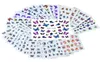 1SES SUMMER COLLERFULL SILDER Butterfly Designs Nail Art Stickers Watermark DIY نصائح ملونة
