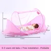 Crib da viaggio per bambini pieghevole portatile Crib reti per bambini Codine nata a letto pieghevole Mosquito Net Play Tent House 240423