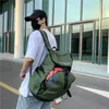 Backpack CEAVNIBASKETBall Bag da versão coreana de esportes casuais de ombro de ombro em estudantes universitários da tendência