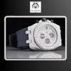 Factory Direct Price Of VVS Clarity Moissanite Diamond Studded Fashionable Analog Hip Hop Custom Watch Available For Bulk Buyers