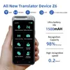 Z6 Portable 41inches Translator WiFi Bluetooth 138Language Smart Offline Real Time AI Voice 74 PO Translate 240424