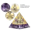 Jewelry Pouches Buddha Statue Orgone Pyramid Natural Crystal Orgonite Reiki Healing Generator For Protection Meditation Feng Shui Home Decor