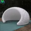 Party Disco inflatable half igloo tent air dome luna for advertising white silvery stage marquee