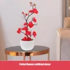 Decoratieve bloemen kunstmatige bloem potplant eetkamer tafel decor plastic faux pruimen opstelling