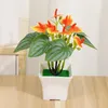 Fiori decorativi fiore artificiale bonsai verde finta pianta in vaso per la casa decorazione del desktop per la casa
