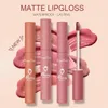 Brilho labial fosco à prova d'água 12 cores longlesting copo não pegajoso não feita de veludo vermelho líquido sexy lipstick women lips maquiagem 240425