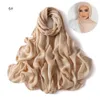 Viscose Hijab Set de color a juego Capla de algodón liso Modal Mujeres musulmanas Bufanda Soft Sofw Rayon Double Stitches Borde Buff Hijab 240419
