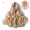 Viscose hijab set bijpassende kleur dop vlak katoen modaal moslim vrouwen sjaal soft shawl rayon dubbele steken rand sjaalaBaB 240419