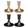 Candle Holders 2x Pillar Candlestick Holder Iron For Fireplace Festivals Dining Room