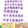 Moulds 1/2PCS New Alphabet Cake Molds Plastic Letter Fondant Mold Icing Cookie Cutter Number Cake Mould Baking Cake Decorating