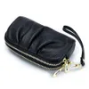 Echte Leder-Kupplungs-Tasche für Frauen, Mutterkragenbeutel, erstklassige Kuhläden-Doppelschicht-Reißverschluss, High-End-Brieftaschen-Handy-Tasche