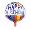 Décoration de fête de haute qualité 18 pouces joyeux anniversaire ballon en aluminium ballons en aluminium Hélium balles mylar pour jouets sn2980