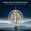 Decorative Figurines Wall Art Pattern Meditation Wood Chips Sacred Flower Of Life Wooden Geometric Ornaments Home Decoration
