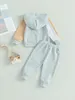 Ensembles de vêtements Baby Girl Fall Fall Sweat-shirt Sweatshirt avec pantalon à cordon et accessoires assortis