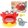 Baby Bath Toys Baby Bath Toys Bubble Machine Crabe Shark Kids Toy Bathtub Piscine Bubble Boule Maker Enfants Bathroom Games Water Play Toys