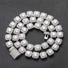 Groothandel 10mm VVS Moissanite Tennisketen Iced Women Fine Jewelry Tennis Necklace