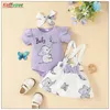 Bekleidungssets Mädchen Baby Set Cartoon Festgeburtstag Taufe geborener Sommerkleid 3-18m Kleinkind Kurzer Bodysuit Röcke Kostüme