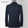 Men's Suits Plus Size Men Elegant Formal Party Wedding Blazers European Style 2024 Spring Classic Basic Jackets Minimalist Outerwear