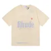 남자 T 셔츠 고급 셔츠 Rhud 스케이트 보드 스트리트웨어 남성 디자이너 Tshirt 여자 캐주얼 좋은 티셔츠 ins hot man opfit