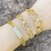 High Level Original Blgarry Designer Bangles Simple Jewelry Inlaid Diamond Snake Bracelet Geometric Love Circle Cut-out Bracelet Ring with Brand Logo