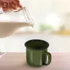 أدوات المائدة مجموعات عتيقة S Glass Iron Mug Multi-Functional Contull Coups Occss Portable Tea Cosle Classes Drinking