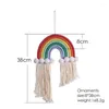 Decorative Figurines Rainbow Hanging Decor Macrame Home Decoration Accessories Nordic Wall Ornaments Kids Baby Room Pography Wedding