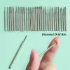 Bits Nail Drill Bits Set Quartz Stone Diamond Wool Milling Cutter For Manicure Tools Grinding Sanding Sander Cuticle Pedicure File