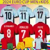 24 25 Portugal B.Fernandes Soccer Trikots Nationalmannschaft Europeaner Cup Rafa Leao Bernardo Bruno Joao Felix Ronaldo Bernardo DioGo Cancelo Football Shirt Full Kits