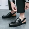 Terlik trend erkekler moda yarı sürüş ayakkabıları erkek rahat beyaz siyah katırlar mokasen nefes alabilen mokasenler zapatos hombre