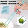 Chopsticks Premium Chopstick Material miljövänlig återanvändbar uppsättning för hemrestaurang Använd icke-halkfria huggpinnar Multipack