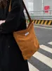 Sagni per spalle Woman Canvas Bag di Handag pieghevole casual per donne 2024 Fashion tote AGGIUNMA A Shopper femminile riutilizzabile
