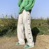 Men's Pants Trousers Straight Hip-hop Sweatpants For Men Wide Leg Male Sweat Cotton Harajuku Items In Korean Style