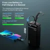 Banki zasilające z telefonu komórkowego Bank zasilający 30000MAH Portable ładowarki PowerBank Szybkie ładowanie PowerBank 10000 20000 mAh Zewnętrzna bateria odpowiednia dla iPhone'a 13 12 Xiaomi J240