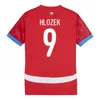 2024 Tsjechische Republiek Herenvoetballen Nationaal Team Schick Soucek Chytil Chory Holes Sadilek Home Away Football Shirts korte mouw uniformen