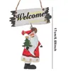 Décorations de Noël Santa Claus Ornements Arbre Décor de vacances Pendants Résine Bienvenue Décoration Nice