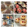 Mögel kolstål blommor spets baksida mögel mini cupcake kex mögel kaka frukt ägg tårta diy mögel kök bakverk bakverktyg