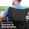Mobili da campo xxl sedia da campeggio portatile a doppia serratura - Supporta fino a 400 libbre versatile pieghevole sport esterno prato