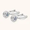ANZIW Women Hoops 925 Silver Gold Drop Earrings Dingle Real Earring Original GRA Certified Wedding Jewelry Gifts 240419