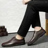 Casual schoenen hoogwaardige heren echt lederen mannen zakelijke oxfords voor man luxe loafers mocassins comfortabele flats
