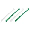 Dog Apparel 4 Pcs Pet Dogs Cat Cleaning Handheld Small Head Long Handle Plastic Portable Teeth