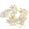 装飾的な花5/10pcs結婚式の装飾のための人工絹の偽の植物家の装飾diyクラフトガーランドスクラップブックギフトアクセサリー