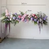 Kwiaty dekoracyjne 2.6M Purple White Wedding Arch Dork